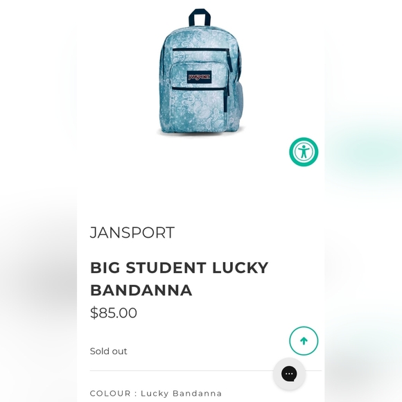 JansSport Big Student Backpack Lucky Bandanna w/Matching Big Break Lunch Pack - Picture 14 of 14